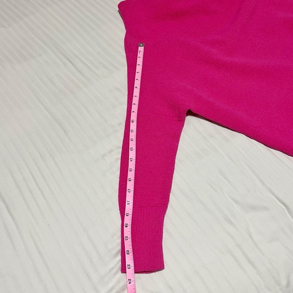 NWT Free People Ottoman Oversized Slouchy Ribbed Knit Raspberry Rose Pink Small - Picture 15 of 16